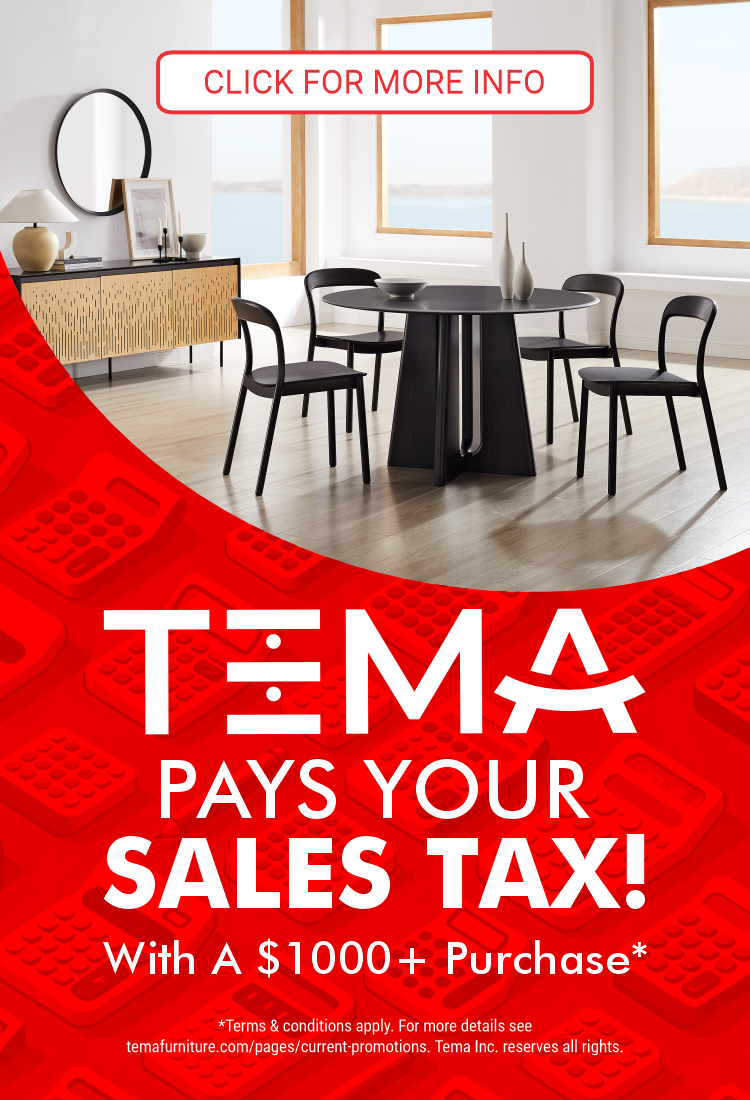 TEMA pays your sales tax! With a $1000 Purchase. For details see store or call 505-275-2121. Ends 4/22/2024.